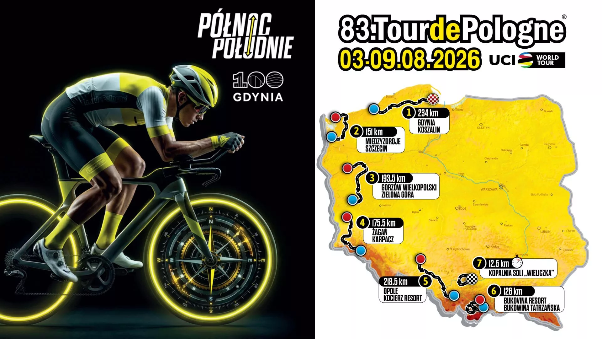 Tour de Pologne zbliża się do Szczecina. Drugi etap zakończy się w stolicy Pomorza Zachodniego
