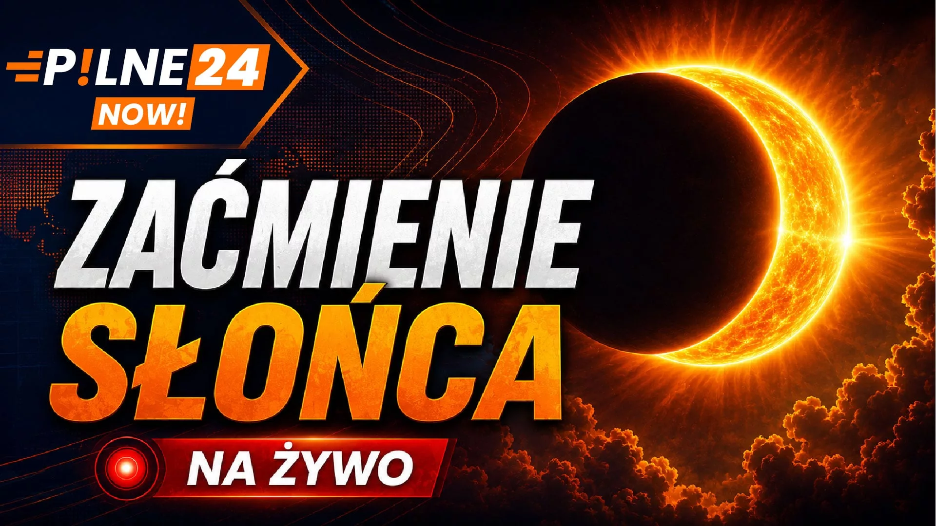 Transmisja na żywo z zaćmienia Słońca - Oglądaj na Pilne24