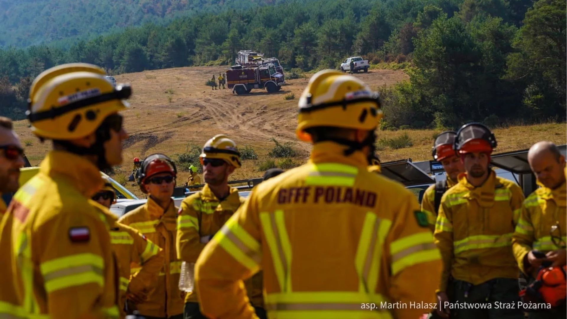 Polscy strażacy ruszyli do walki z pożarami w Aragonii. GFFF Poland dotarł w rejon Huesca–Jaca