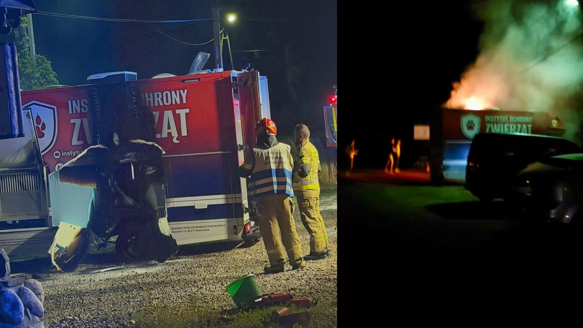 Spłonął samochód DIOZ na Podhalu. Policja bada możliwe podpalenie