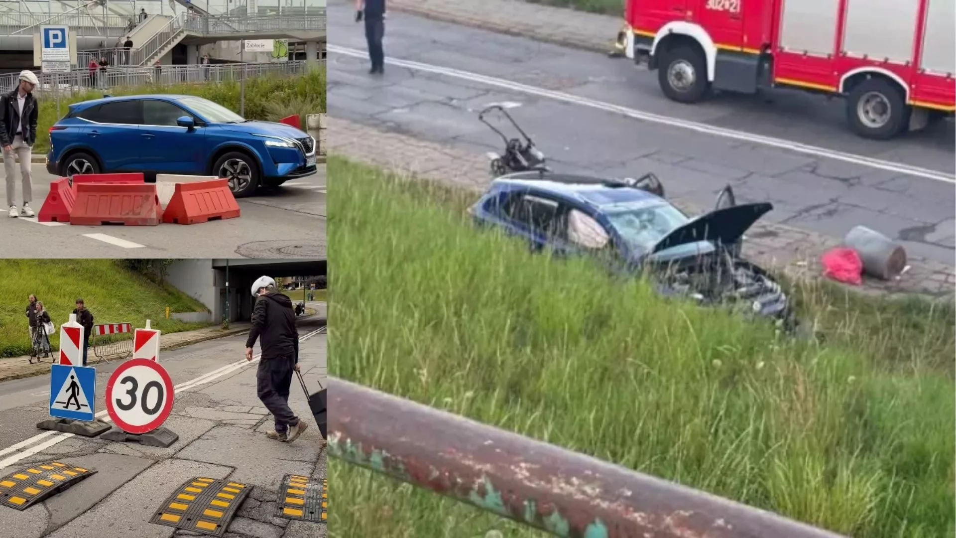 Po tragedii na Zabłociu mieszkańcy stworzyli symboliczne rondo i przejście dla pieszych