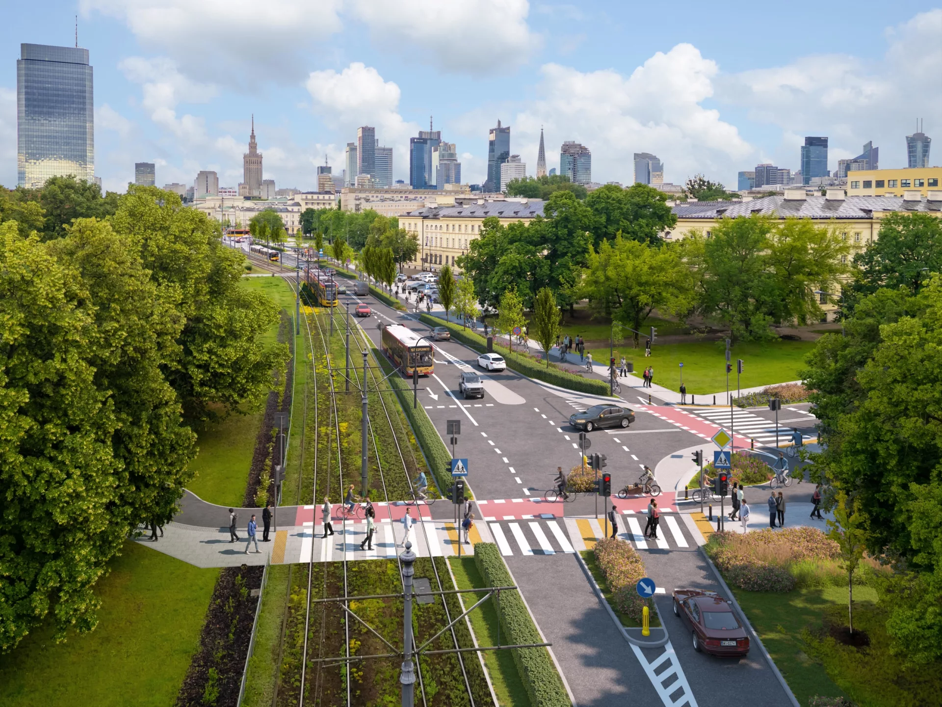 Warszawa. Powstanie brakujący odcinek trasy rowerowej przez centrum