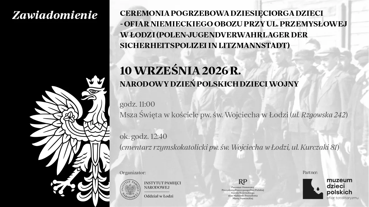 Odnaleziono szczątki 10 dzieci z niemieckiego obozu w Łodzi. Zostaną pochowane