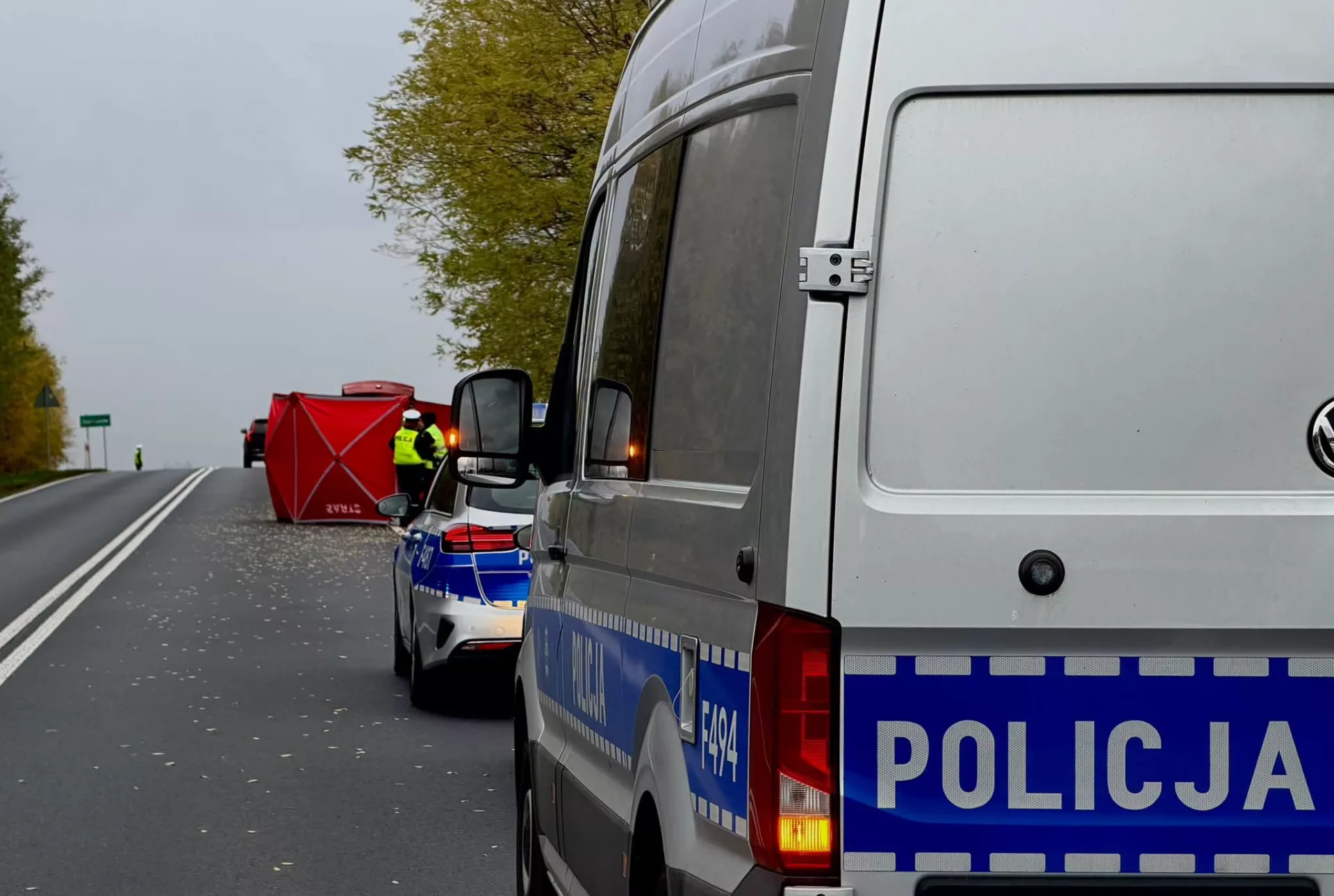 Śmiertelny wypadek na DW484. Nie żyje 47-letni rowerzysta